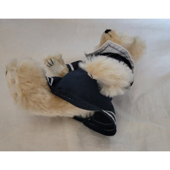 Vintage 1993 Retired TY Attic Treasures Breezy Bear jointed dress hat PLUSH - Picture 3 of 7